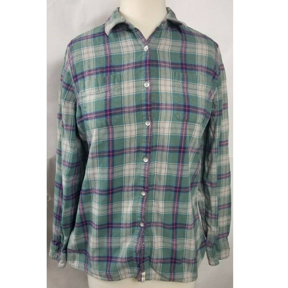 Woolrich Button down Flannel Size Large Plaid